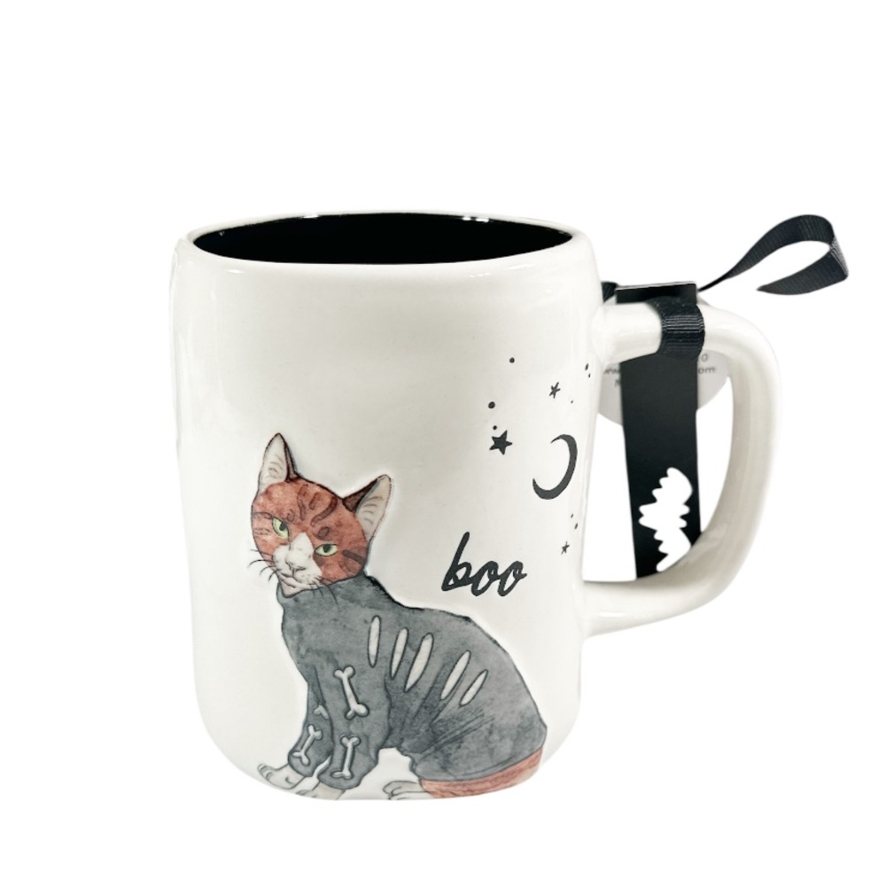 NEW Rae Dunn BOO CAT HALLOWEEN Mug